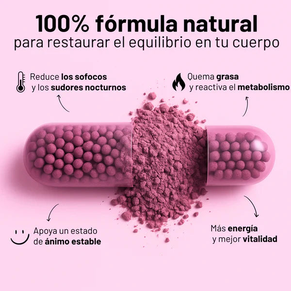MENO 2 en 1: Fórmula Natural para la Menopausia y Control Peso