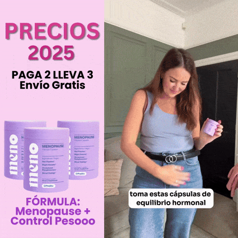 MENO 2 en 1: Fórmula Natural para la Menopausia y Control Peso